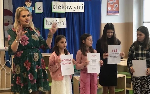 Zdjęcie do Wizyta Pani Kingi Zawodnik